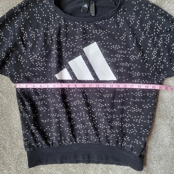 Adidas Winners Crew Rare Black and White Logo Women's Sweatshirt Size S - Picture 9 of 9
